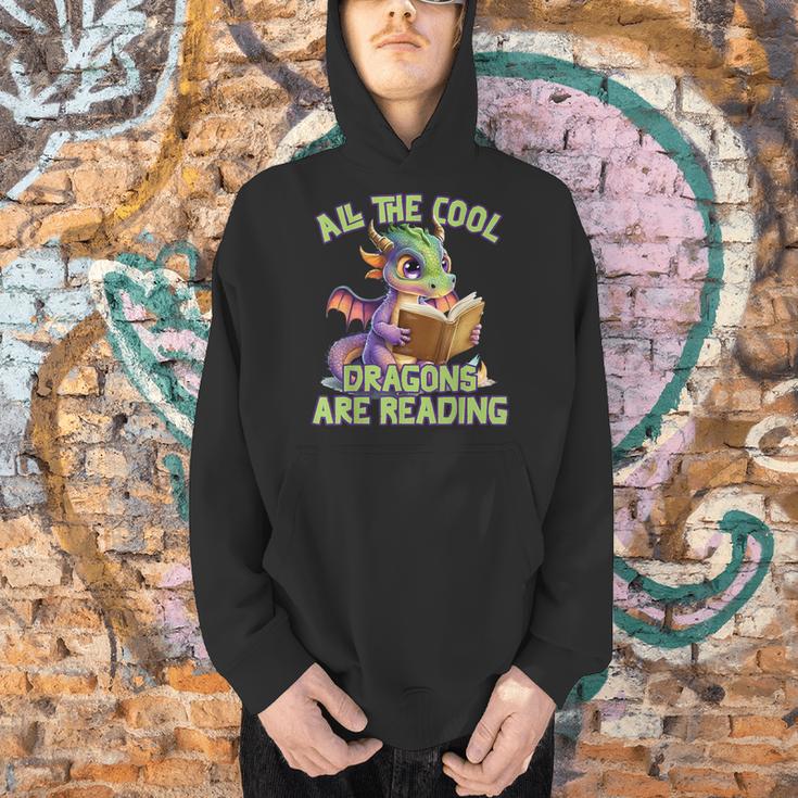 All The Cool Dragons Are Reading Dragon Teacher Men Hoodie, gift for family, gift for coworker All The Cool Dragons Are Reading Dragon Teacher Men Hoodie, gift for family, gift for coworker