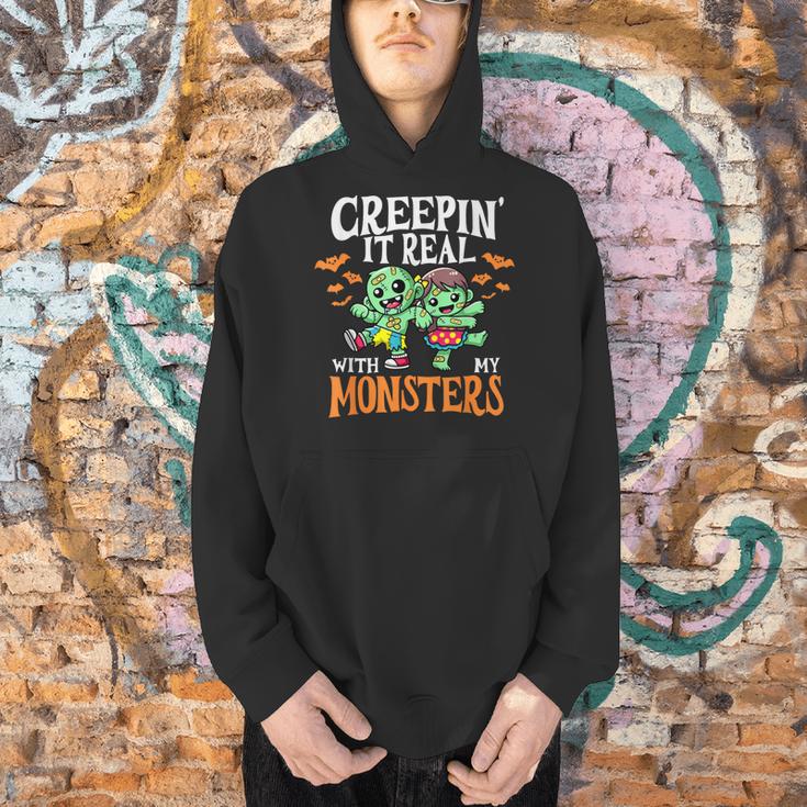 Creepin It Real Monster School Teacher Principal Halloween Men Hoodie, gift for family, gift for coworker
