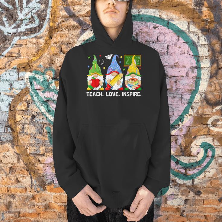 Cute Gnomes Teach Love And Inspire Back To School Teacher Men Hoodie, gift for family, gift for coworker Cute Gnomes Teach Love And Inspire Back To School Teacher Men Hoodie, gift for family, gift for coworker