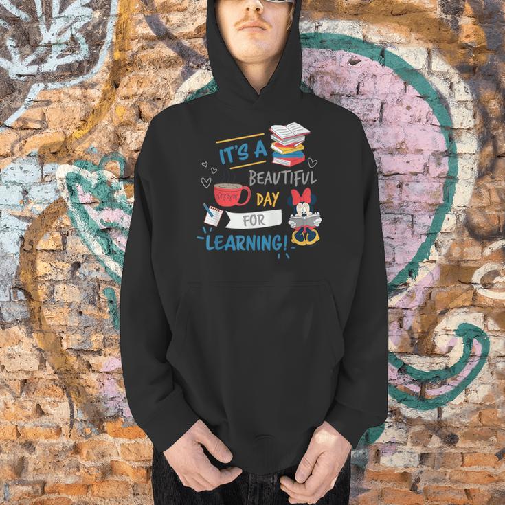 Disney Minnie Mouse Beautiful Day For Learning Teacher's Day Men Hoodie, gift for family, gift for coworker Disney Minnie Mouse Beautiful Day For Learning Teacher's Day Men Hoodie, gift for family, gift for coworker