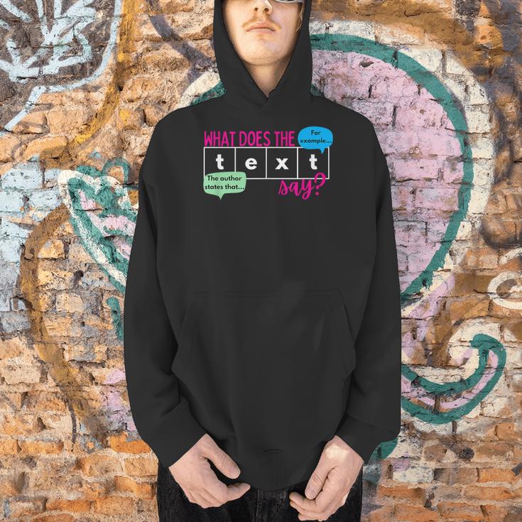 What Does The Text Say Text Evidence Reading Teacher For Men Women Men Hoodie, gift for family, gift for coworker What Does The Text Say Text Evidence Reading Teacher For Men Women Men Hoodie, gift for family, gift for coworker