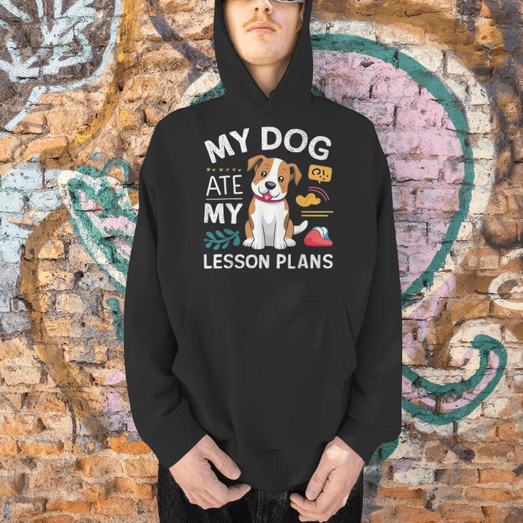 My Dog Ate My Lesson Plan Teacher Back To School Men Hoodie, gift for family, gift for coworker