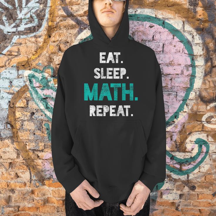 Eat Sleep Math Repeat Math Teacher Men Women Girls Kids Men Hoodie, gift for family, gift for coworker