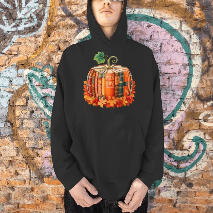 Fall Book Autumn Reading Teacher Halloween Pumpkin Season Men Hoodie, gift for family, gift for coworker