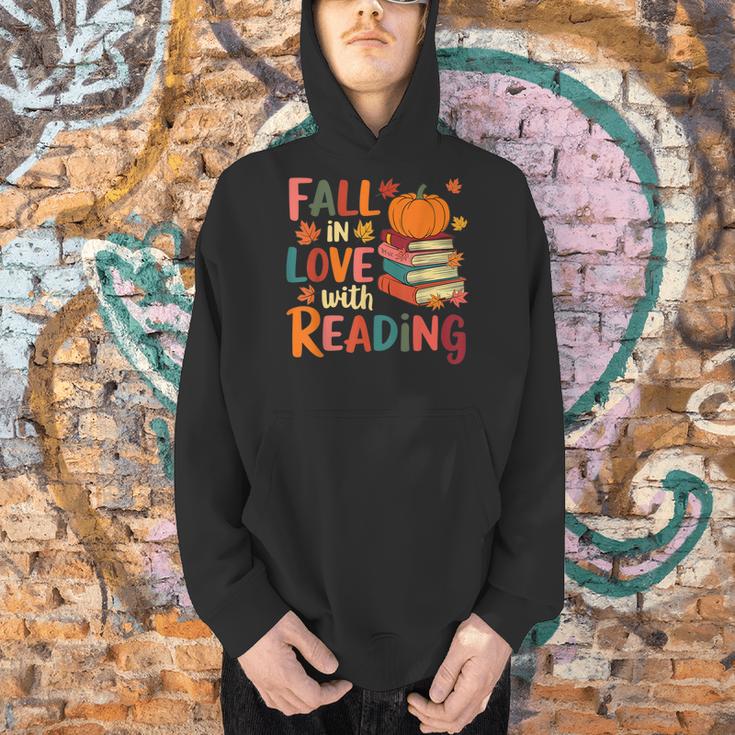 Fall In Love With Reading Autumn Thanksgiving Shirt Teacher Men Hoodie, gift for family, gift for coworker Fall In Love With Reading Autumn Thanksgiving Shirt Teacher Men Hoodie, gift for family, gift for coworker