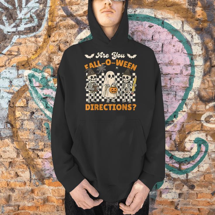 Are You Fall o Ween Directions Halloween Skeleton Teacher Men Hoodie, gift for family, gift for coworker Are You Fall o Ween Directions Halloween Skeleton Teacher Men Hoodie, gift for family, gift for coworker