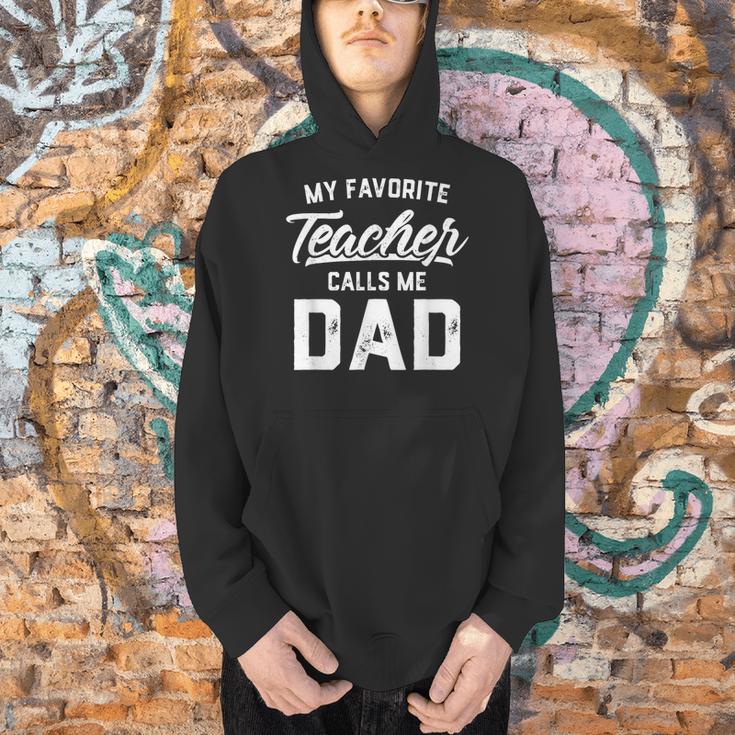 My Favorite Teacher Calls Me Dad Shirt Father's Day For Men Kids Men Hoodie, gift for family, gift for coworker