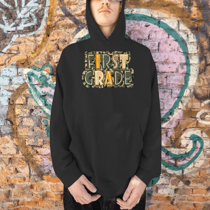 First 1St Grade Camo Camouflage Boy Teacher Back To School Men Hoodie, First Grade Teacher Hoodies, gift for family, gift for coworker First 1St Grade Camo Camouflage Boy Teacher Back To School Men Hoodie, First Grade Teacher Hoodies, gift for family, gift for coworker