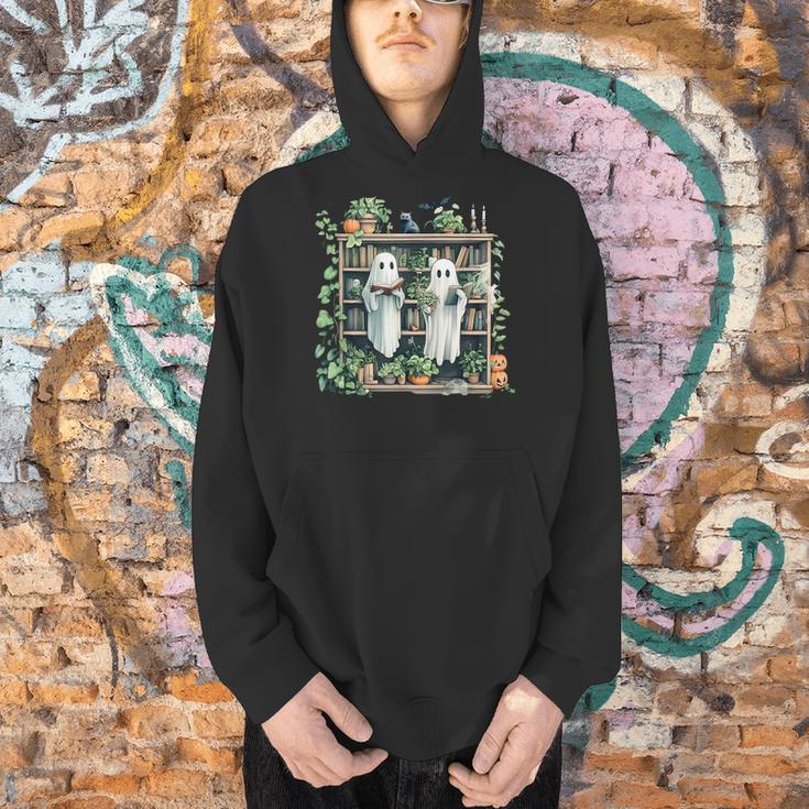 Ghost Plant Library Halloween Reading Books Teacher Vintage Men Hoodie, gift for family, gift for coworker Ghost Plant Library Halloween Reading Books Teacher Vintage Men Hoodie, gift for family, gift for coworker