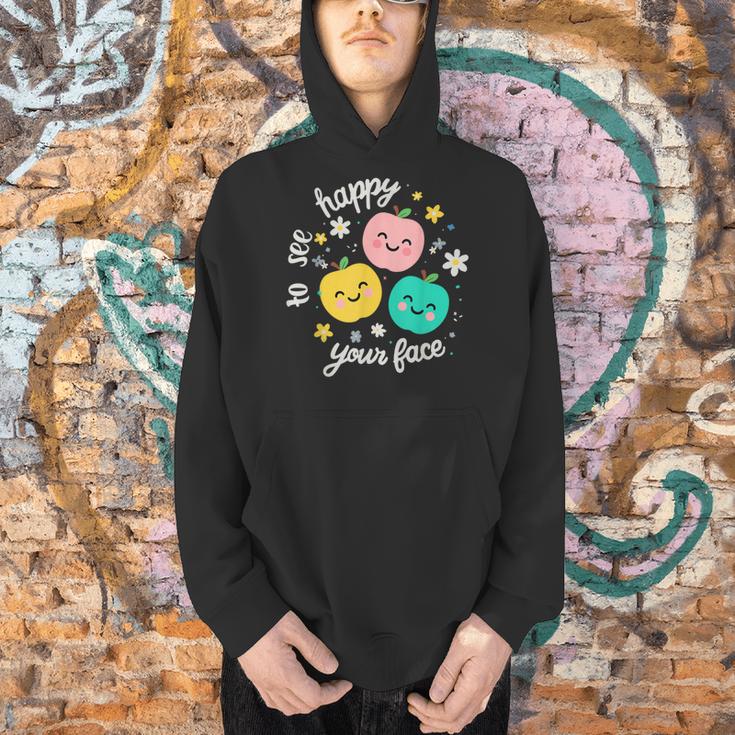 Groovy Happy To See Your Face Teacher School Appreciation Men Hoodie, Groovy Teacher Hoodies, gift for family, gift for coworker