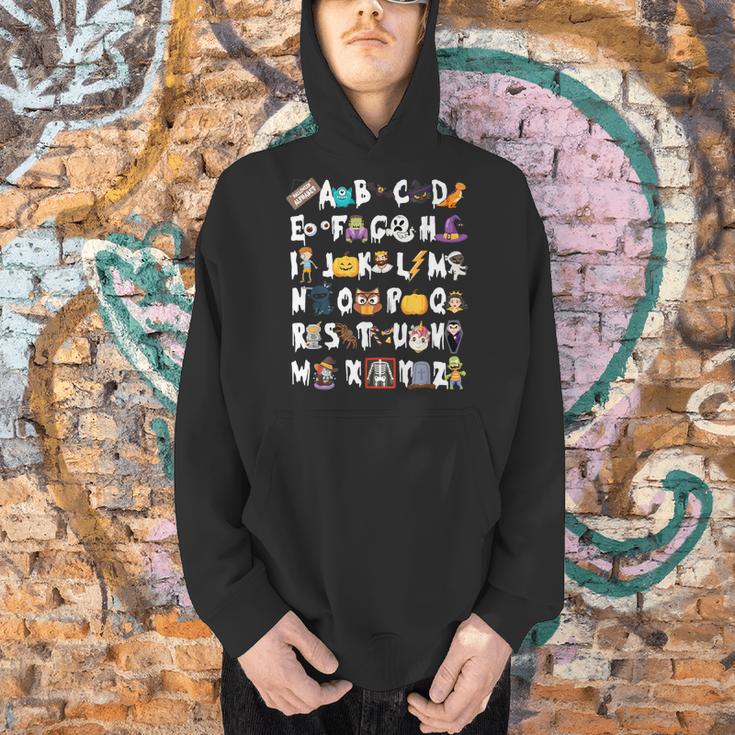 Halloween Alphabet ABCs Learning Kindergarten Teacher Men Women Kids Men Hoodie, gift for family, gift for coworker