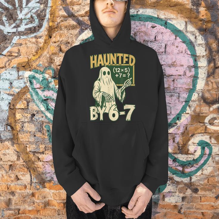 Halloween Costume Haunted By 67 Ghost Math Teacher Professor Men Hoodie, gift for family, gift for coworker