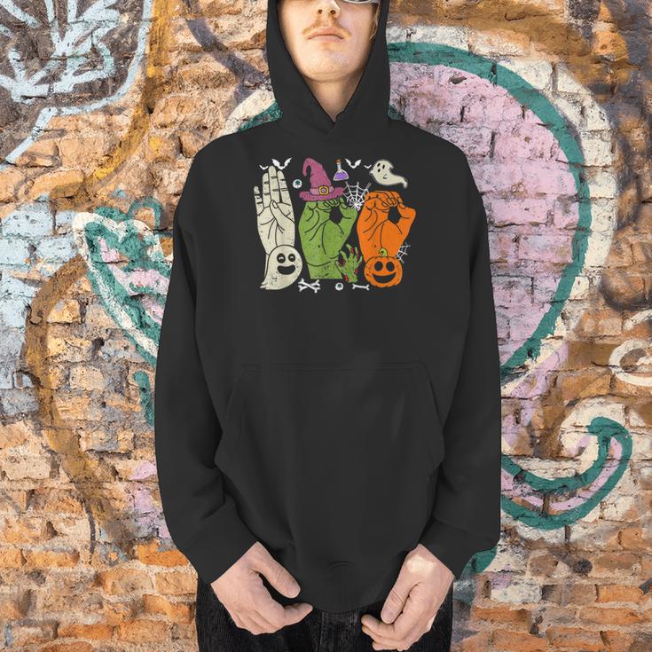 Halloween SPED Teacher Boo In ASL Boo Hands Sign Language Men Hoodie, gift for family, gift for coworker Halloween SPED Teacher Boo In ASL Boo Hands Sign Language Men Hoodie, gift for family, gift for coworker