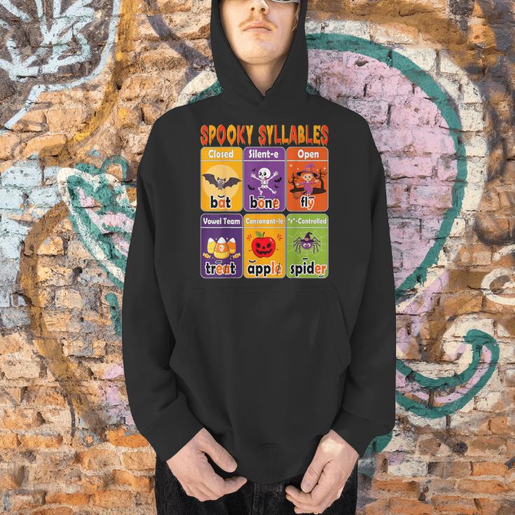 Halloween Spooky Syllable Types Teacher Educational Men Hoodie, gift for family, gift for coworker Halloween Spooky Syllable Types Teacher Educational Men Hoodie, gift for family, gift for coworker