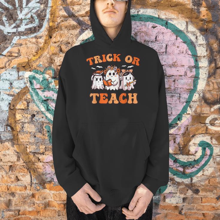 Halloween Teacher Ghosts Trick Or Teach Retro Costume Women Men Hoodie, gift for family, gift for coworker Halloween Teacher Ghosts Trick Or Teach Retro Costume Women Men Hoodie, gift for family, gift for coworker