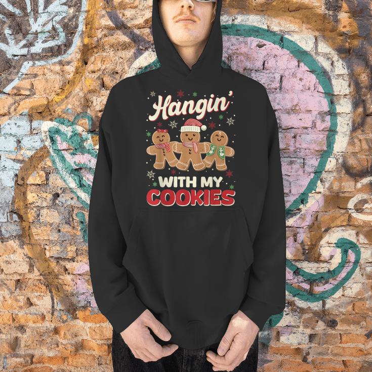 Hangin With My Cookies Gingerbread Man Xmas Teacher Men Hoodie, gift for family, gift for coworker