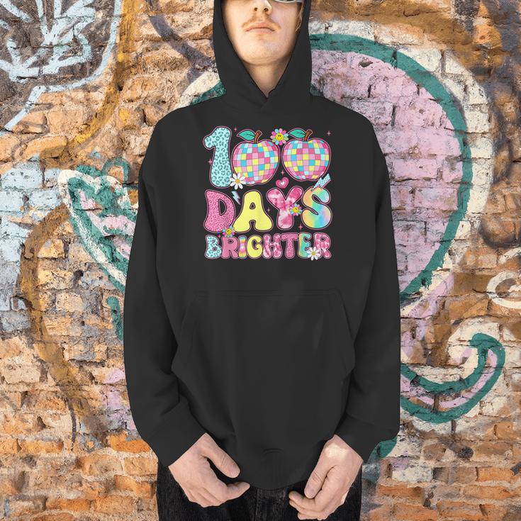 Happy 100th Day Of School 100 Days Brighter Teachers Kids Men Hoodie, gift for family, gift for coworker Happy 100th Day Of School 100 Days Brighter Teachers Kids Men Hoodie, gift for family, gift for coworker