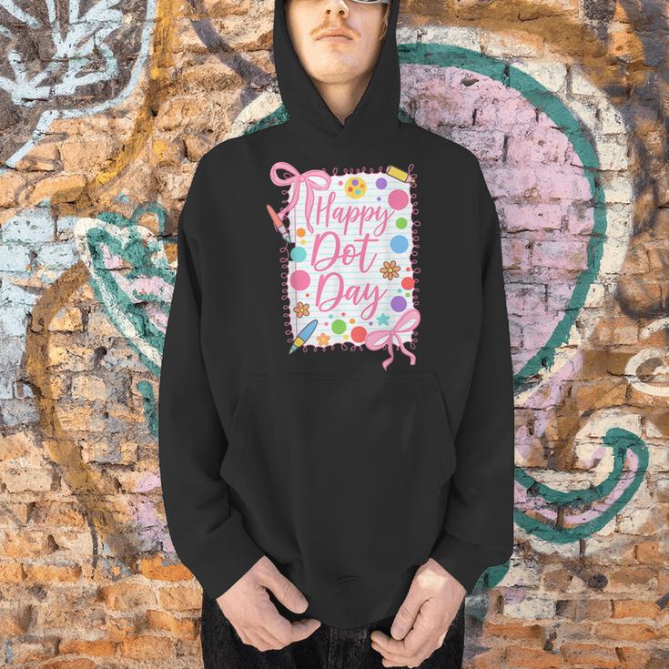 Happy Dot Day Bow Coquette For Teacher Girls Men Hoodie, gift for family, gift for coworker Happy Dot Day Bow Coquette For Teacher Girls Men Hoodie, gift for family, gift for coworker