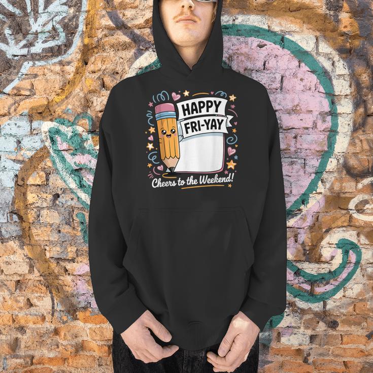 Happy Fri-Yay Teacher Fry Yay Friday Weekend Men Hoodie, gift for family, gift for coworker