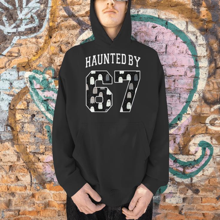 Haunted By 6 7 67 Six Seven Halloween Teacher Mom Men Hoodie, gift for family, gift for coworker Haunted By 6 7 67 Six Seven Halloween Teacher Mom Men Hoodie, gift for family, gift for coworker
