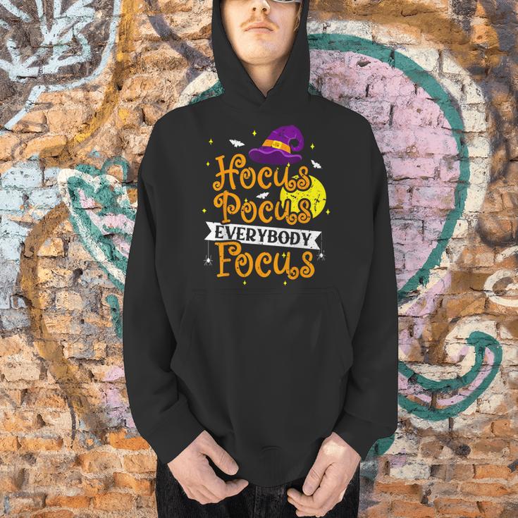 Hocus Pocus Everybody Focus Halloween Teacher Men Women Kids Men Hoodie, gift for family, gift for coworker