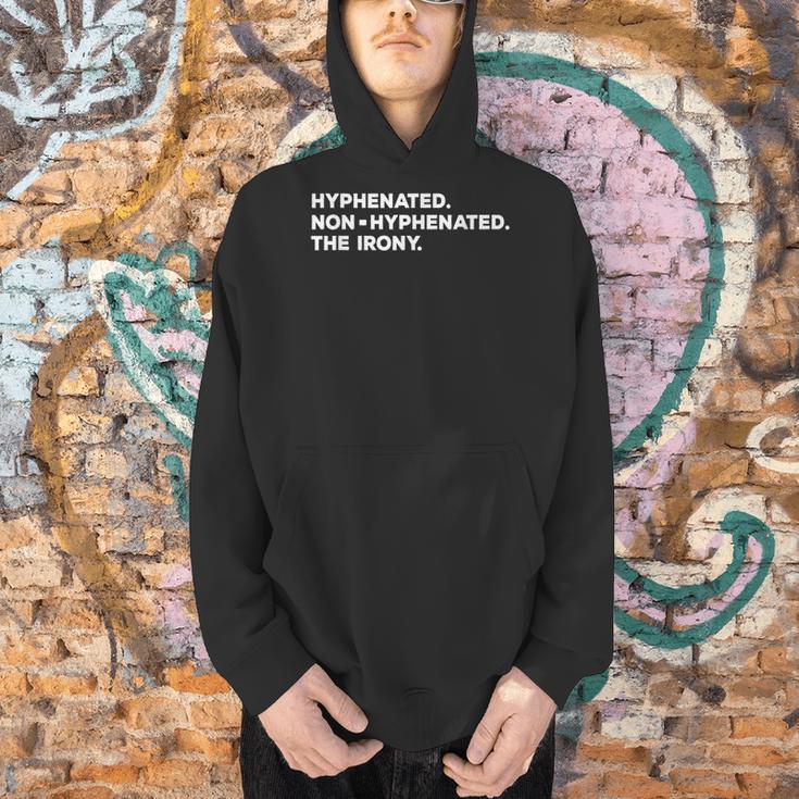 Hyphenated Irony Joke English Grammar Teachers Gag Men Hoodie, English Teacher Hoodies, gift for family, gift for coworker Hyphenated Irony Joke English Grammar Teachers Gag Men Hoodie, English Teacher Hoodies, gift for family, gift for coworker