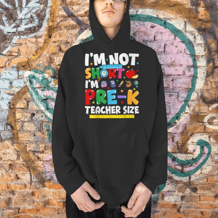 I'm Not Short I'm Pre-K Teacher Size Back To School Teacher Men Hoodie, gift for family, gift for coworker I'm Not Short I'm Pre-K Teacher Size Back To School Teacher Men Hoodie, gift for family, gift for coworker