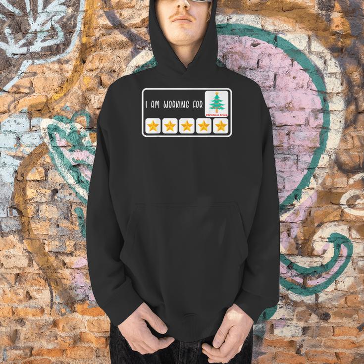 I'm Working For Christmas Break 5 Star Winter Teacher Stars Men Hoodie, gift for family, gift for coworker I'm Working For Christmas Break 5 Star Winter Teacher Stars Men Hoodie, gift for family, gift for coworker