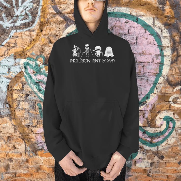 Inclusion Isn't Scary Slp Halloween Sped Teacher Ghost Mummy Men Hoodie, gift for family, gift for coworker Inclusion Isn't Scary Slp Halloween Sped Teacher Ghost Mummy Men Hoodie, gift for family, gift for coworker