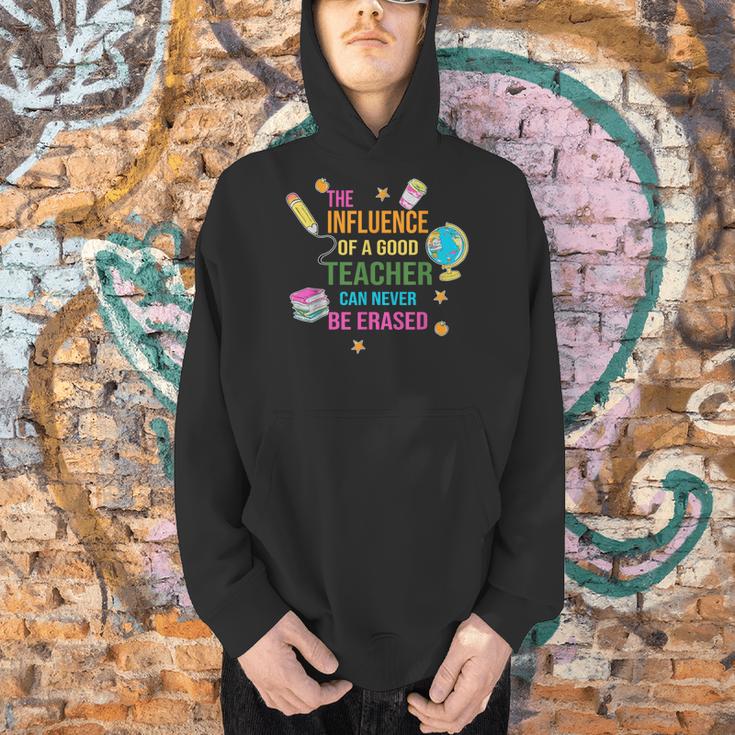 The Influence Of A Good Teacher Can Never Be Erased Quote Men Hoodie, gift for family, gift for coworker The Influence Of A Good Teacher Can Never Be Erased Quote Men Hoodie, gift for family, gift for coworker