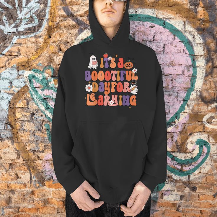 It's A Bootiful Day For Learning Cute Teacher Halloween Men Hoodie, gift for family, gift for coworker It's A Bootiful Day For Learning Cute Teacher Halloween Men Hoodie, gift for family, gift for coworker