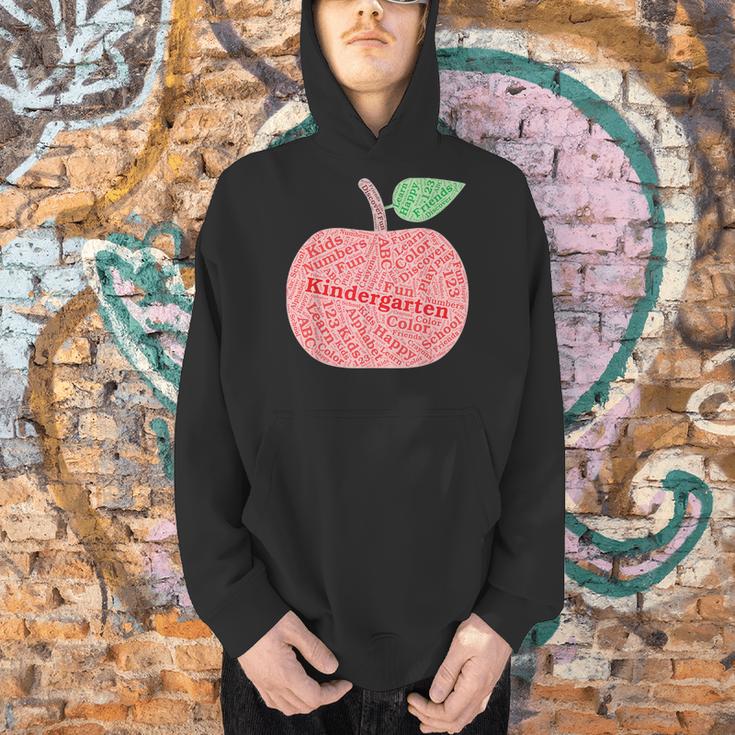 Kindergarten Apple Word Art For Teachers & Students Men Hoodie, gift for family, gift for coworker Kindergarten Apple Word Art For Teachers & Students Men Hoodie, gift for family, gift for coworker