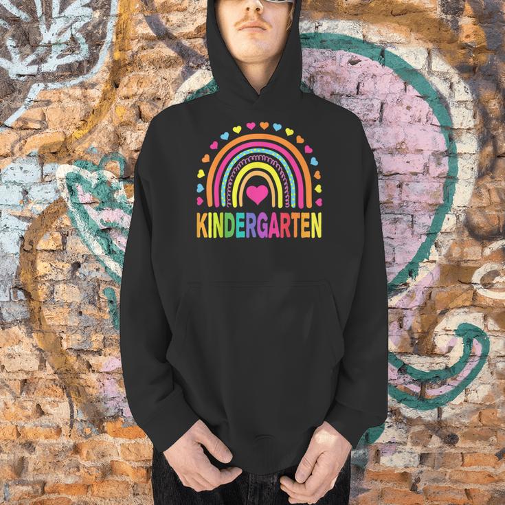Kindergarten Rainbow Girls Boys Teacher Team Kinder Squad Men Hoodie, gift for family, gift for coworker Kindergarten Rainbow Girls Boys Teacher Team Kinder Squad Men Hoodie, gift for family, gift for coworker