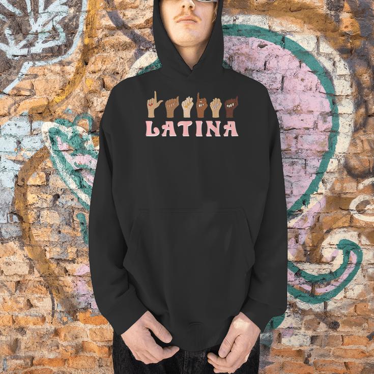 Latina ASL American Sign Language Latina Power ASL Teacher Men Hoodie, gift for family, gift for coworker Latina ASL American Sign Language Latina Power ASL Teacher Men Hoodie, gift for family, gift for coworker