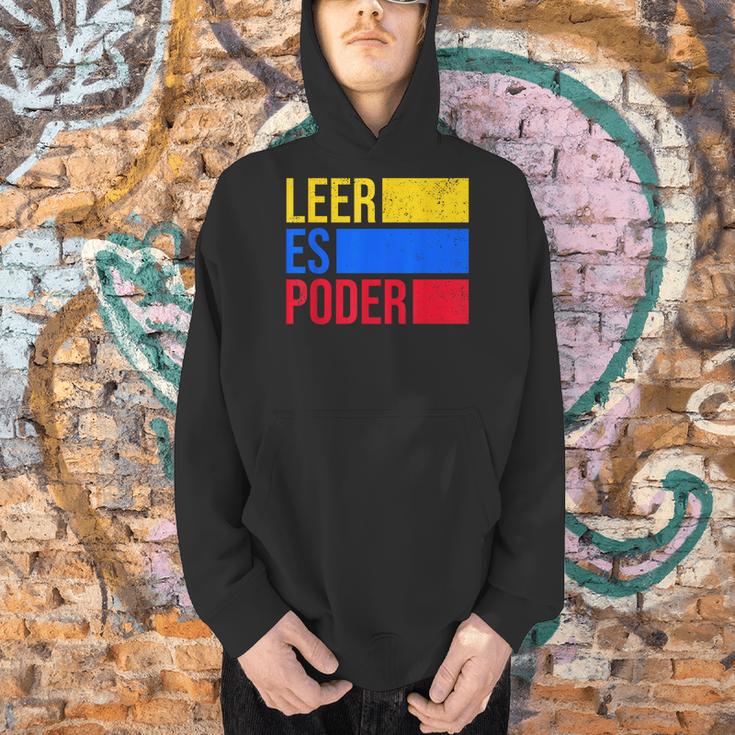 Leer Es Poder Colombian Spanish Teacher Maestra Colombia Men Hoodie, gift for family, gift for coworker