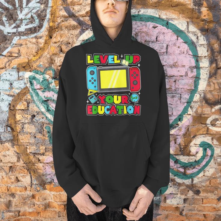 Level Up Your Education Gaming Inspired Teacher Gamers Men Hoodie, gift for family, gift for coworker Level Up Your Education Gaming Inspired Teacher Gamers Men Hoodie, gift for family, gift for coworker