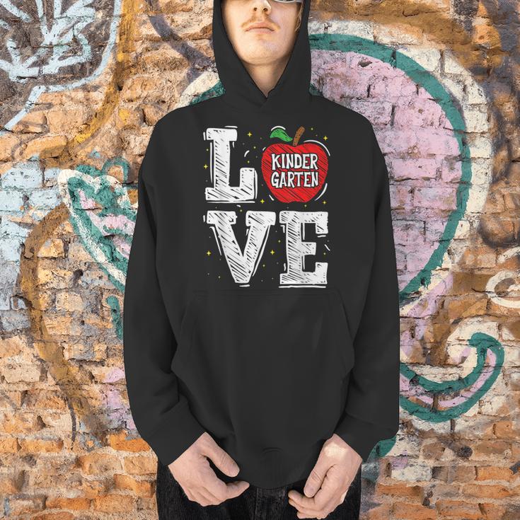 LOVE Kindergarten Teacher Student School Apple Men Hoodie, gift for family, gift for coworker LOVE Kindergarten Teacher Student School Apple Men Hoodie, gift for family, gift for coworker