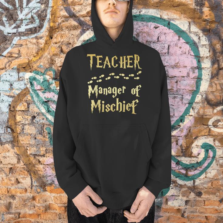 Magical Teacher Manager Of Mischief Birthday Family Party Men Hoodie, gift for family, gift for coworker
