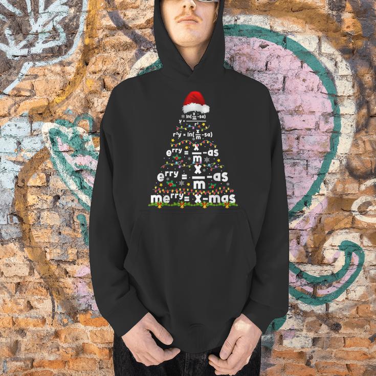 Math Equation Merry Xmas Season Teacher Christmas Tree Men Hoodie, gift for family, gift for coworker