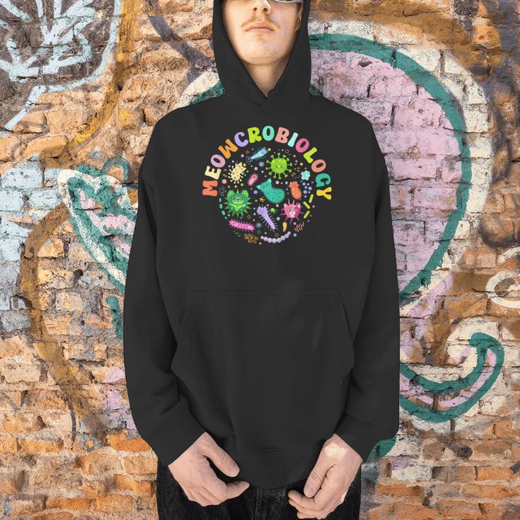 Meowcrobiology Cats Microbiology Science Teacher Men Hoodie, Science Teacher Hoodies, gift for family, gift for coworker