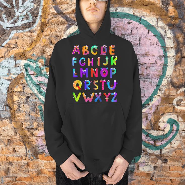 Monster ABC Cute Alphabet Halloween Teacher Costume Kids Men Hoodie, gift for family, gift for coworker Monster ABC Cute Alphabet Halloween Teacher Costume Kids Men Hoodie, gift for family, gift for coworker