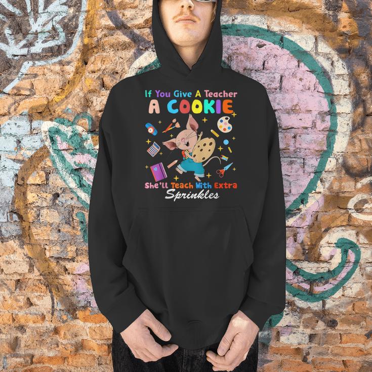 Mouse If You Give A Teacher A Student She Will Love You Men Hoodie, gift for family, gift for coworker
