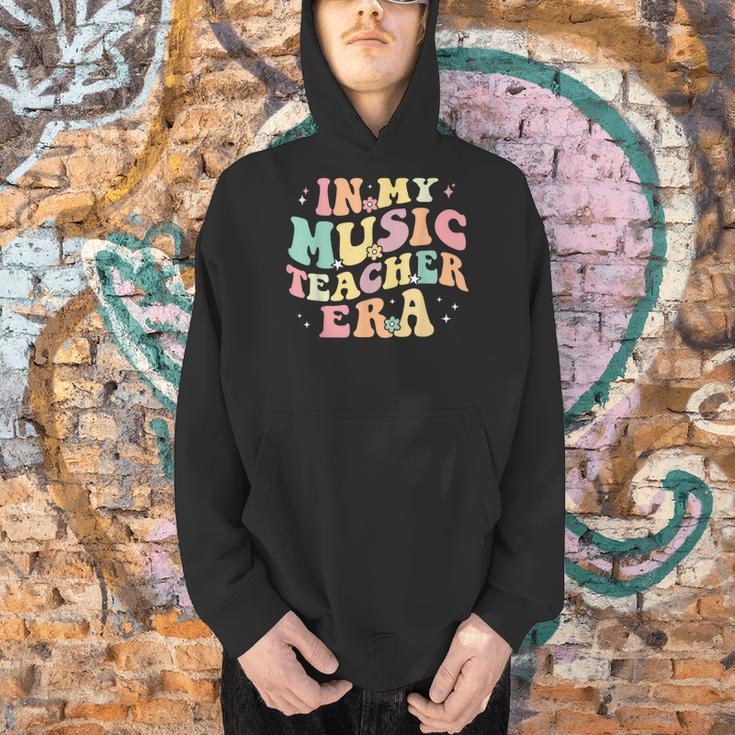 In My Music Teacher Era Retro Back To School Musician Band Men Women Men Hoodie, gift for family, gift for coworker