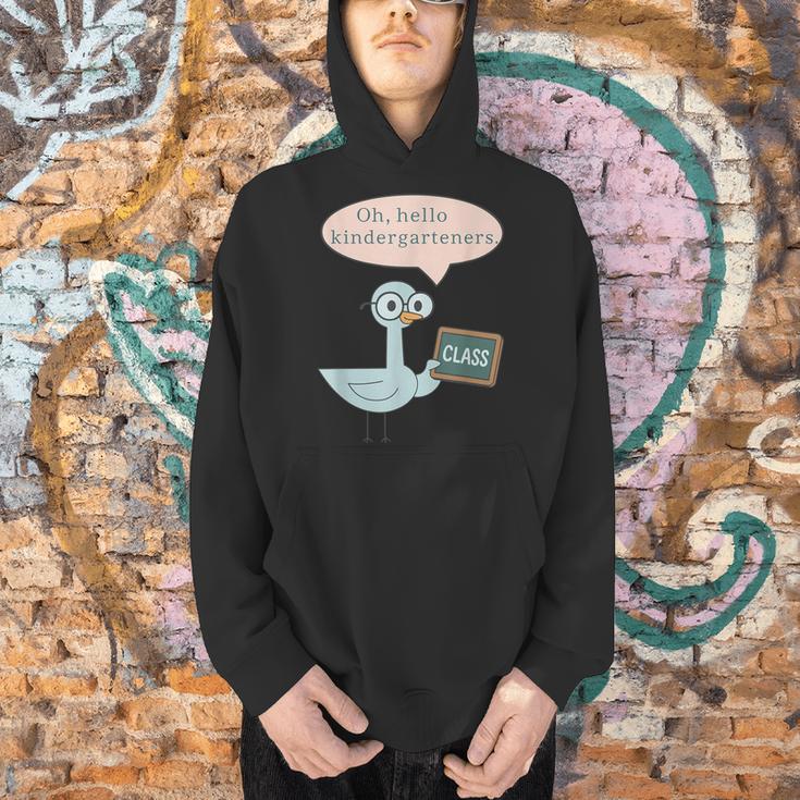 Oh Hello Kindergarteners Shirt Cute Pigeon Teacher Tee Men Hoodie, gift for family, gift for coworker