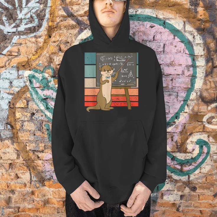 Otter Professor Teacher Teaching Maths Mathematics Men Hoodie, gift for family, gift for coworker Otter Professor Teacher Teaching Maths Mathematics Men Hoodie, gift for family, gift for coworker
