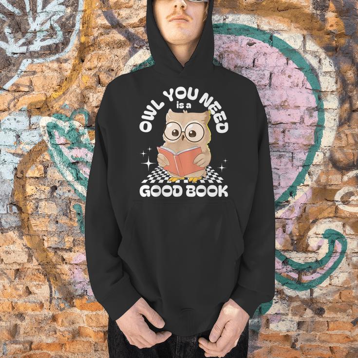 Owl You Need Is A Good Book Teacher Librarian Reading Men Hoodie, gift for family, gift for coworker Owl You Need Is A Good Book Teacher Librarian Reading Men Hoodie, gift for family, gift for coworker