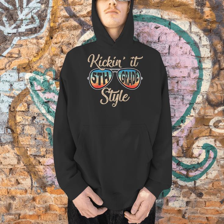 P41l Retro Kickin It 5th Grade Style Teacher Back To School For Men Women Girls Kids Men Hoodie, gift for family, gift for coworker