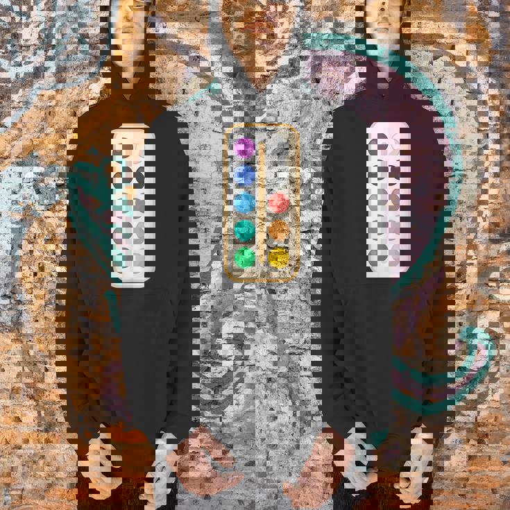 Paint Palette ArtSet Halloween Costume For Teachers Students For Men Women Kids Men Hoodie, gift for family, gift for coworker