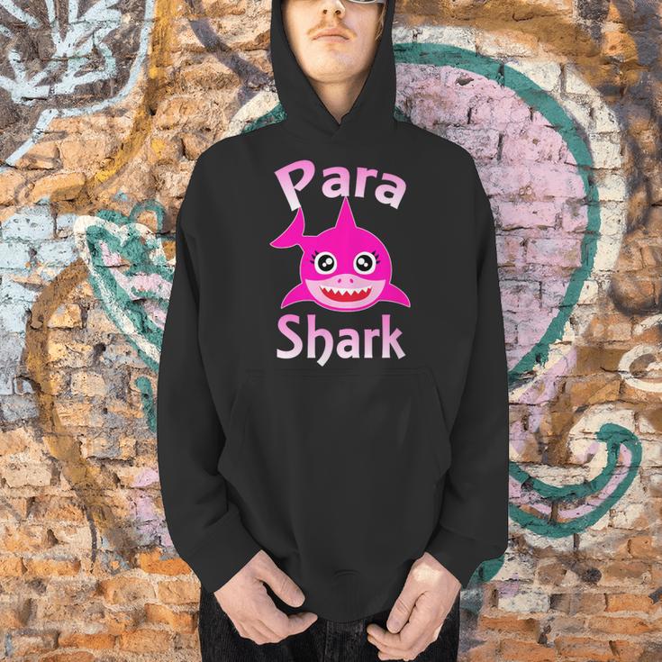 Para Shark Paraprofessional Female Teacher Men Hoodie, gift for family, gift for coworker Para Shark Paraprofessional Female Teacher Men Hoodie, gift for family, gift for coworker