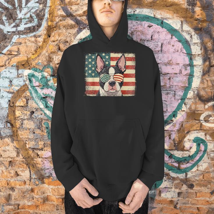 Patriotic Boston Terrier Dog Lover USA Flag 4th Of July For Men Women Kids Men Hoodie, Patriotic Boston Terrier Hoodies, Boston Terrier 4th Of July Hoodies, gift for family, gift for coworker